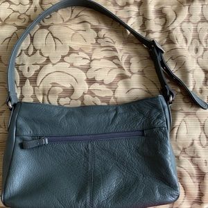 Gray Leather handbag from Stone and Co